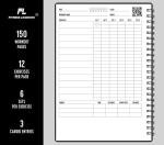 A5 Undated Fitness Logbook for Workout Tracking
