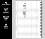 A5 Undated Fitness Logbook for Workout Tracking