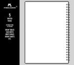 A5 Undated Fitness Logbook for Workout Tracking