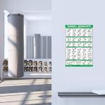 10 Pack Exercise Workout Posters for Home Gym