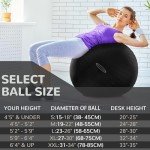 Anti-Burst Slip Resistant Fitness Yoga Ball - 34