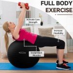 Anti-Burst Slip Resistant Fitness Yoga Ball - 34