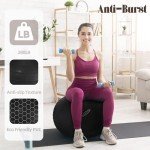 Anti-Burst Slip Resistant Fitness Yoga Ball - 34