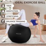 Anti-Burst Slip Resistant Fitness Yoga Ball - 34