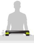 Tone Fitness Yellow Aerobic Step Platform