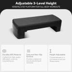 Adjustable Aerobic Step Platform with Non-Slip Surface
