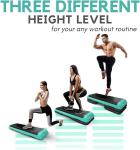 Yes4All Adjustable Aerobic Step Platform - Green Black
