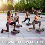 Yes4All Adjustable Aerobic Step Platform with Risers