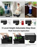 Adjustable Non-Slip Step Stool for Adults and Kids
