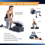 Adjustable Aerobic Step Platform with Risers