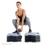 Adjustable Aerobic Step Platform with Risers