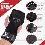 COFOF Adjustable Leather Weightlifting Wrist Straps