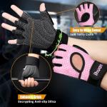 Fingerless Weight Lifting Gloves with Wrist Support
