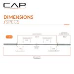 CAP Barbell Olympic Chrome Weightlifting Bar 51.75