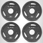 CAP Barbell 2-Inch Olympic Grip Weight Plates Set