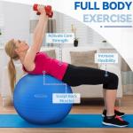 Anti-Burst Slip Resistant 22-inch Exercise Ball