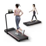 2-in-1 Folding Treadmill for Home Gym - Black/Red