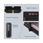 2-in-1 Folding Treadmill for Home Gym - Black/Red