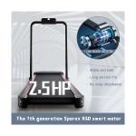 2-in-1 Folding Treadmill for Home Gym - Black/Red