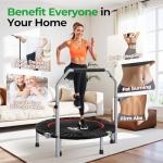 BCAN 40" Foldable Mini Trampoline for Fitness