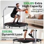 BCAN 40" Foldable Mini Trampoline for Fitness