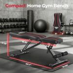 Adjustable Foldable Utility Bench for Home Workouts