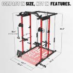 Mikolo Power Rack with Cable Crossover and Bench