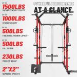 Mikolo Power Rack with Cable Crossover and Bench