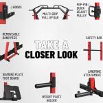 Mikolo Power Rack with Cable Crossover and Bench