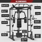 SunHome Power Cage Smith Machine with Attachments