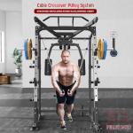 SunHome Power Cage Smith Machine with Attachments