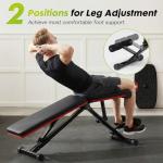 OLIXIS Adjustable Foldable Weight Bench for Home Gym