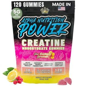 Raspberry Lemonade Creatine Gummies for Energy & Recovery