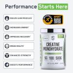 SteelFit Creapure Micronized Creatine Powder, Unflavored