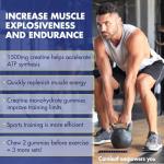 Careleaf Creatine Monohydrate Gummies – 1500mg, Orange