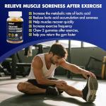 Careleaf Creatine Monohydrate Gummies – 1500mg, Orange