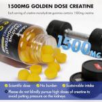 Careleaf Creatine Monohydrate Gummies – 1500mg, Orange