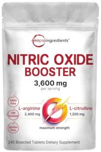 Max Strength Nitric Oxide Booster, 240 Tablets