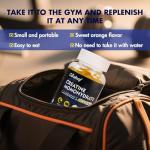 Careleaf Creatine Monohydrate Gummies – 1500mg, Orange