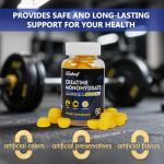 Careleaf Creatine Monohydrate Gummies – 1500mg, Orange