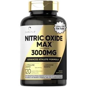 Carlyle Nitric Oxide Supplement with L-Arginine 3000mg