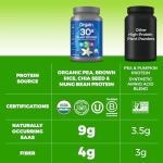 Orgain Organic Vegan Protein Powder Vanilla 2.01lb