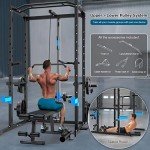 Multi-Functional Power Cage with Attachments for Home Gym
