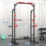 SunHome Multi-Functional Power Cage Squat Rack