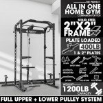 Mikolo Power Rack with LAT Pulldown Attachments