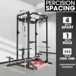 Mikolo Power Rack with LAT Pulldown Attachments
