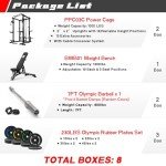 RitFit Power Cage Home Gym Package with Bench
