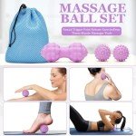 Yoga Wheel Set with Foam Roller & Massage Balls