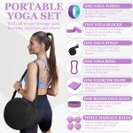 Yoga Wheel Set with Foam Roller & Massage Balls