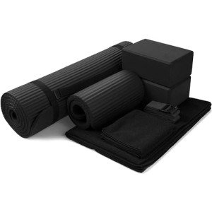 7-Piece Yoga Set with Mat & Towel
